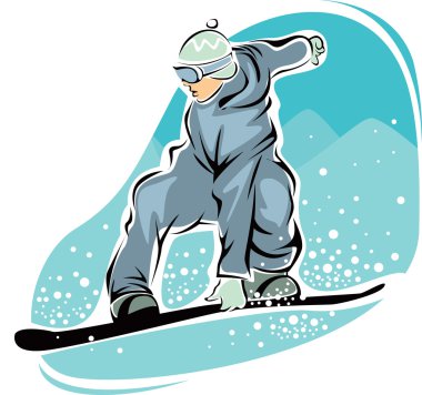 Snowboarder clipart