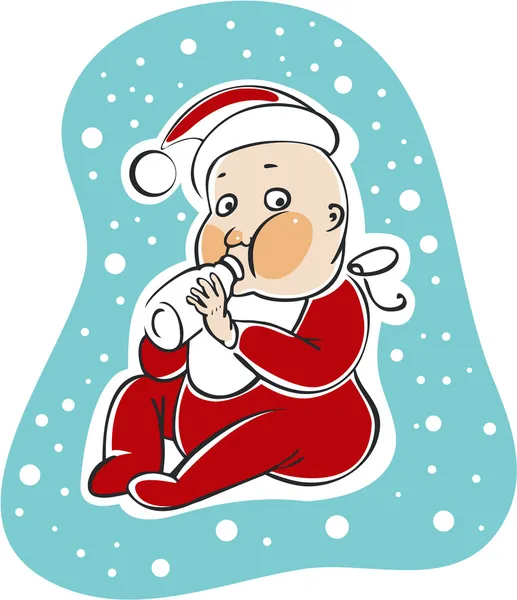Père Noël bébé — Image vectorielle