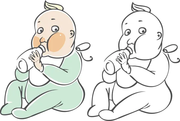 Bebê lindo —  Vetores de Stock