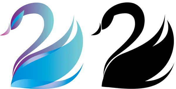 Logotipo do cisne — Vetor de Stock