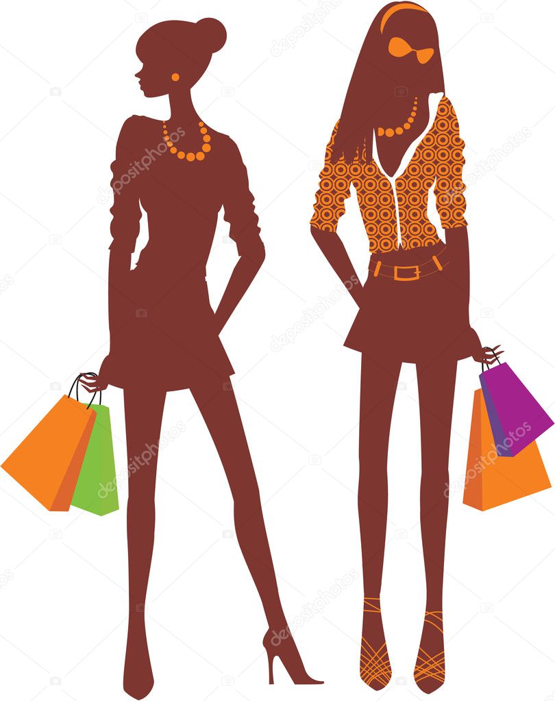 Shopping girls