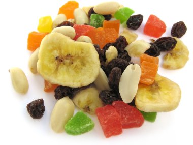 Mix of dried fruits clipart