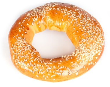 Bagel with sesame clipart