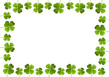 Shamrock frame clipart