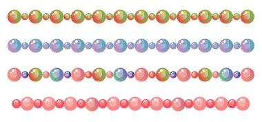 Beads border clipart