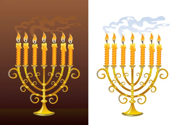 stock vector Menorah