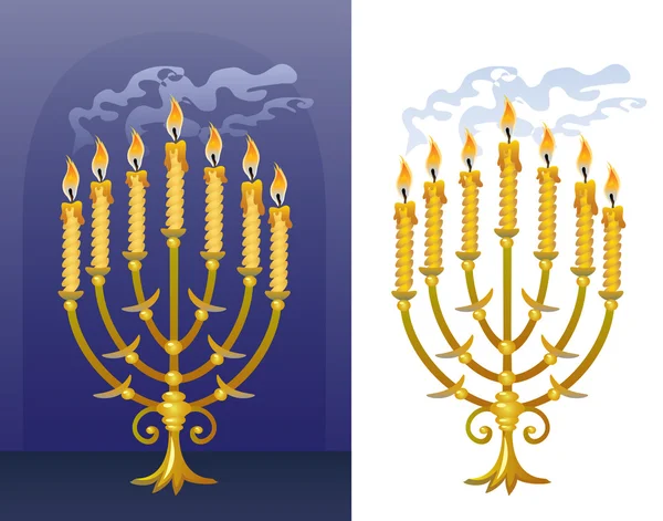 stock vector Menorah