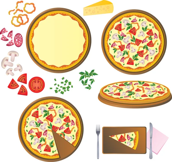 Stock vector Pizza