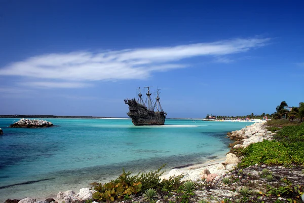 Caribbean Pirate Ship — Stock Photo, Image