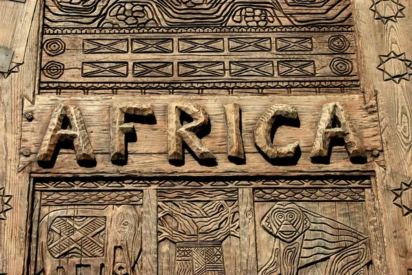 Αφρική σημάδι — Φωτογραφία Αρχείου