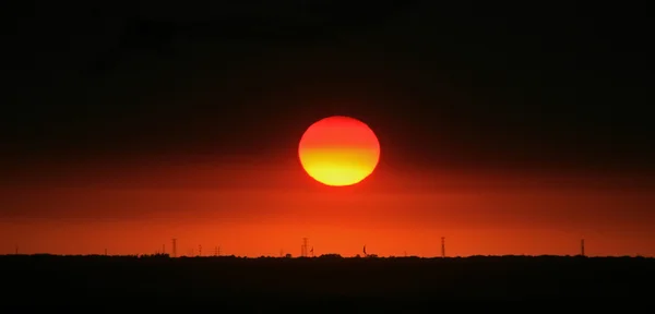 燃える太陽 — ストック写真