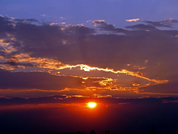 Nádherný západ slunce — Stock fotografie