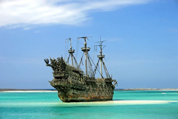 카리브 해적선 스톡 사진