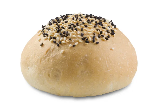 Fresh bread roll with sesame — Stock Photo, Image