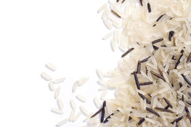 White and wild rice clipart