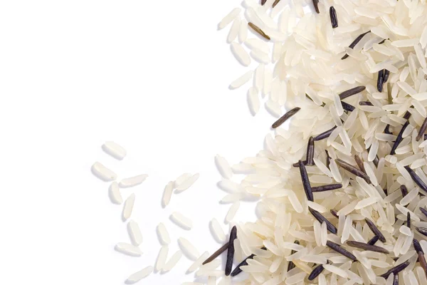White and wild rice — Stock Photo, Image