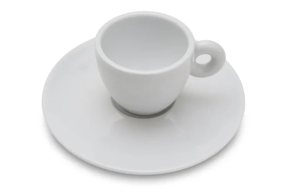 Пустой белый кофе — стоковое фото