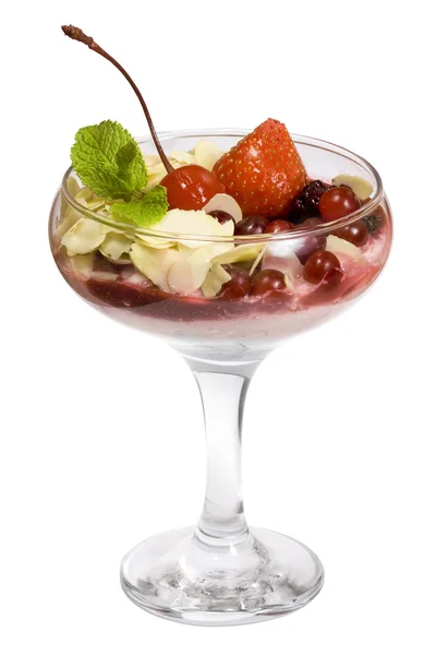 Fruits mix dessert — Stock Photo, Image