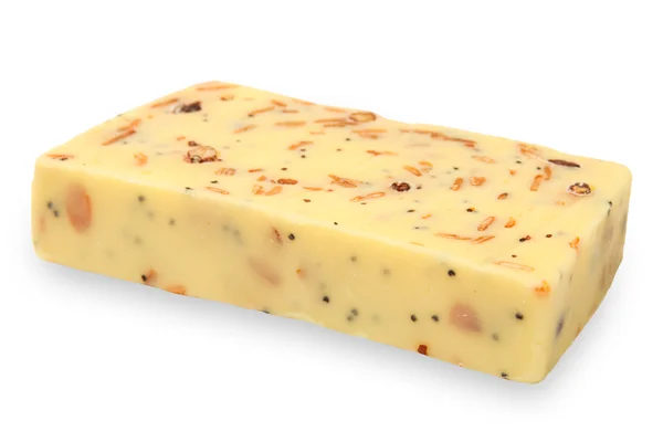 Natural yogurt soap bar with muesli — Stock Photo, Image