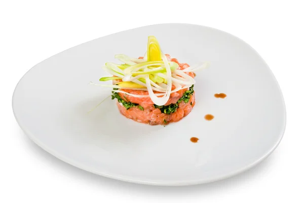 Салат з лососем — стокове фото