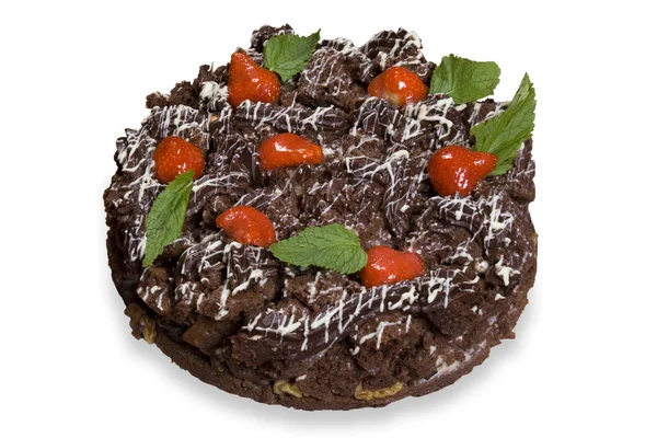 Hermoso pastel de chocolate — Foto de Stock