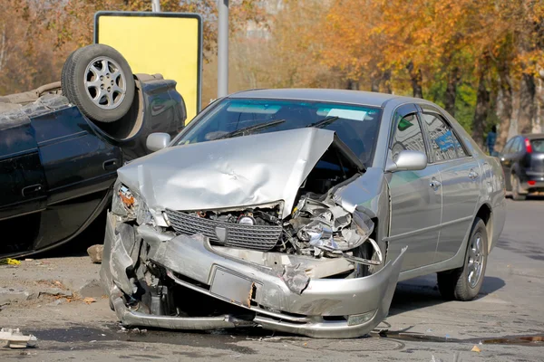 Auto-ongeluk — Stockfoto