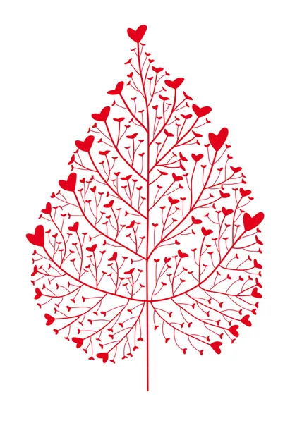 Hjärtträd — Stock vektor