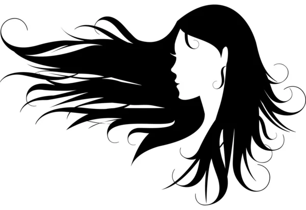 Cheveux, vecteur — Image vectorielle