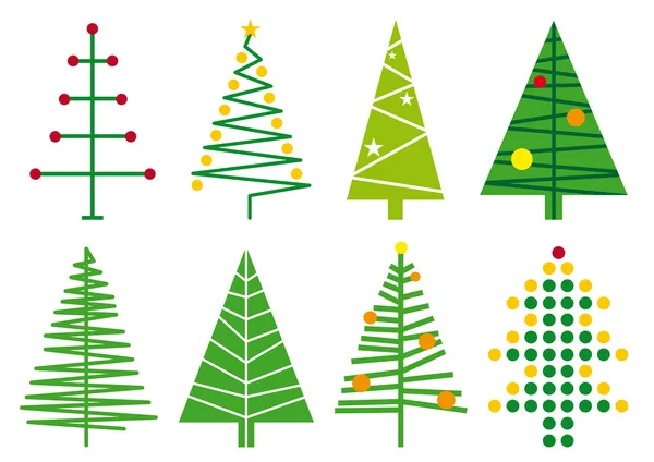Weihnachtsbäume, Vektor — Stockvektor