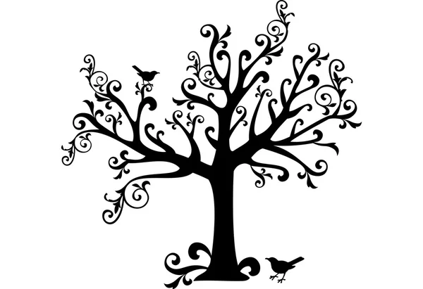 Okrasný strom — Stockový vektor