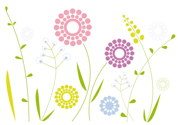 Design floral simple — Image vectorielle