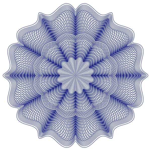 Rosette guillochée, vecteur — Image vectorielle