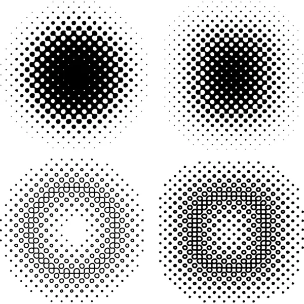 Motifs de points, vecteur — Image vectorielle