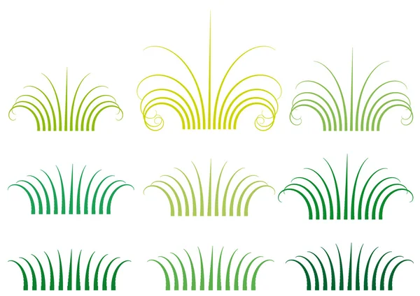 緑の草、ベクトル — ストックベクタ