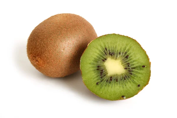 Whole kiwi and half of kiwi — Stock Photo, Image