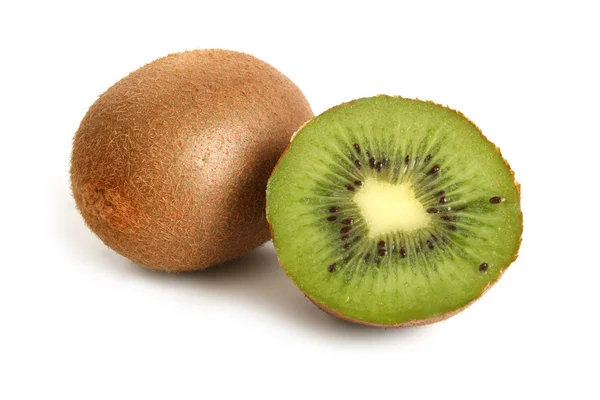 stock image Whole kiwi and half of kiwi