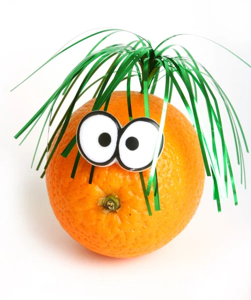Furcsa narancssárga szemmel — Stock Fotó