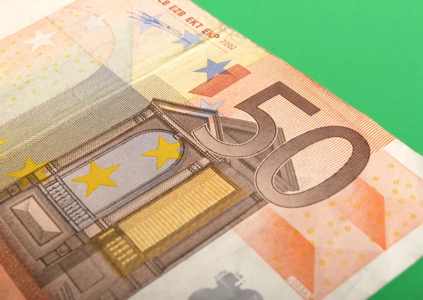 Банкнота в 50 евро — стоковое фото
