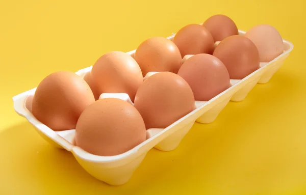 Δέκα αυγά στο περίπτερο του hawker — Φωτογραφία Αρχείου