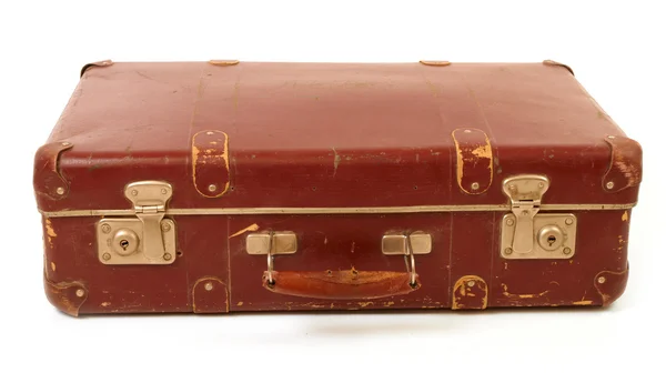 Oud bruin koffer — Stockfoto