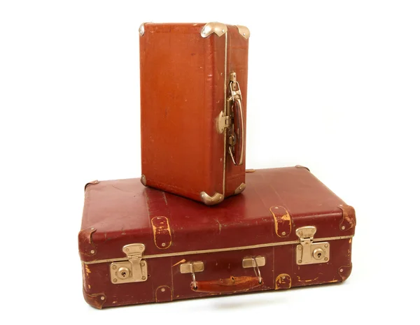 stock image Two old suitcases