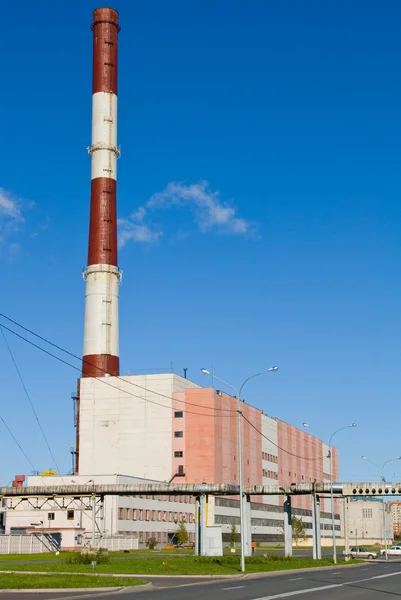 Vista de la central eléctrica de calefacción —  Fotos de Stock