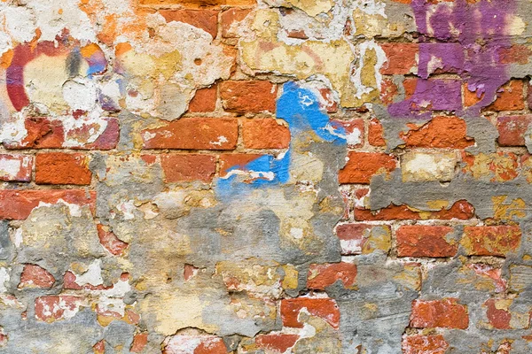 Mur en brique peint — Photo