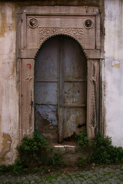 Old door in Istanbul, Turkey