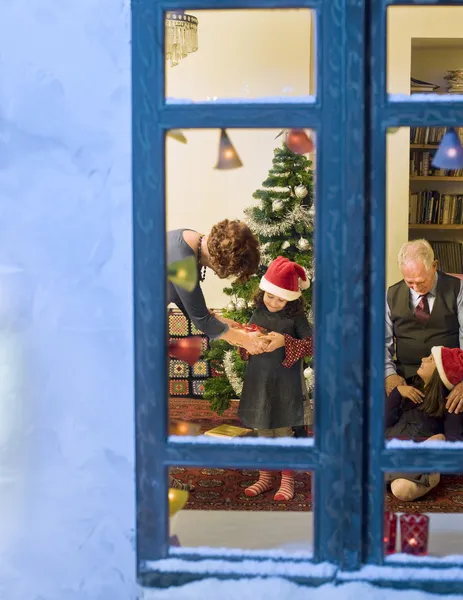 Okno świąteczne — Zdjęcie stockowe