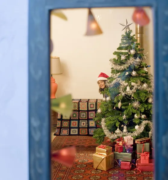 Noel penceresi — Stok fotoğraf