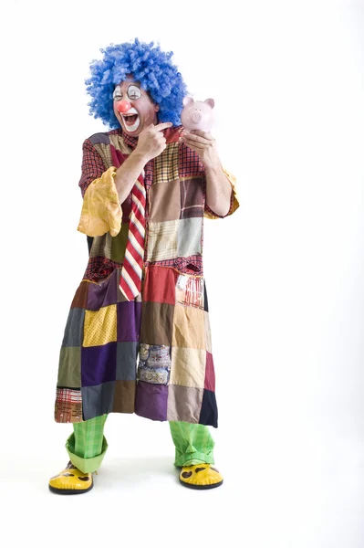 Clown piggybank — Stock Photo, Image