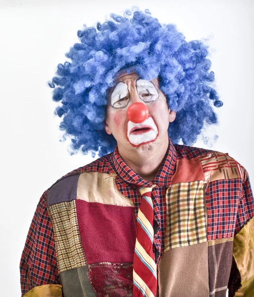 Грустный клоун — стоковое фото
