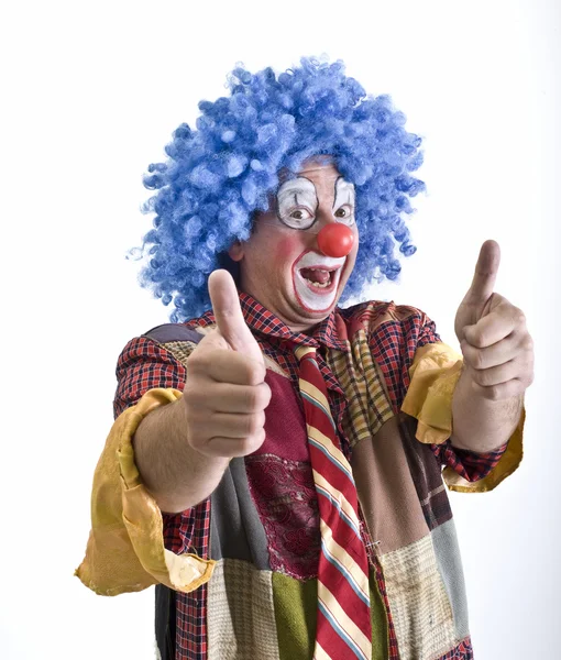 Clown thumbs-up — Stock Photo, Image