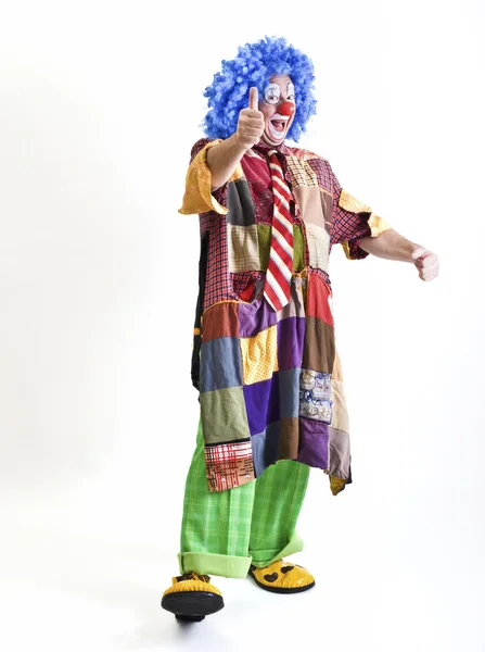 Clown-Daumen hoch — Stockfoto